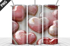 Valentines Love Skinny Tumbler PNG Wrap| Valentines Tumbler Product Image 3
