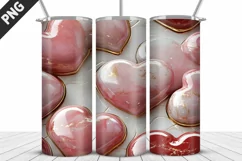 Valentines Love Skinny Tumbler PNG Wrap| Valentines Tumbler Product Image 3