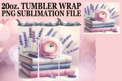 Lively adventures 20oz tumbler wrap, Book and flower Product Image 1