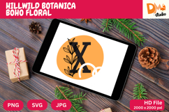 Hillwild Botanica Boho Floral Monogram Product Image 1
