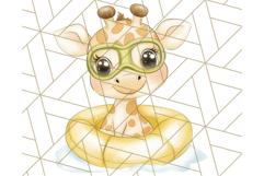 Safari Baby Animal Clipart PNG, Jungle Outfits Baby Animals Product Image 2