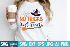 No Tricks Just Treats SVG Design,Trick or Treat SVG Product Image 1