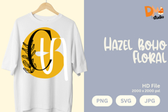 Hazel Boho Floral Monogram Product Image 1