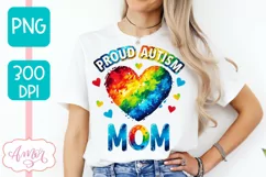 Autism Mom PNG sublimation | Autism family support PNG Product Image 3