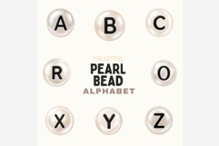 Pearl Bead Alphabet PNG Bundle | Elegant A-Z Letter Bead Product Image 5