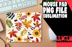 Vibrant Autumn Leaves Mouse Pad for Fall Product Image 1