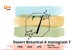 Desert Botanical Monogram Product Image 1