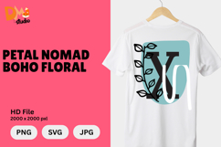 Petal Nomad Boho Floral Monogram Product Image 1