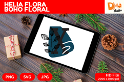 Helia Flora Boho Floral Monogram Product Image 1