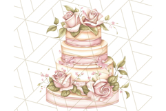 Pastel Tea Clip Art PNG with Sweets and Floral Accents Png Product Image 2