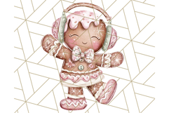 Gingerbread People Clipart, Cute Cookie PNG Illustrations Product Image 2