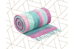 Pink and Mint Summer Clipart PNG Beach Icons, Summer Fun Png Product Image 2