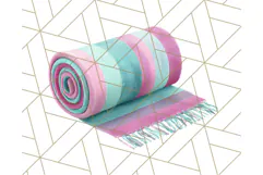 Pink and Mint Summer Clipart PNG Beach Icons, Summer Fun Png Product Image 2