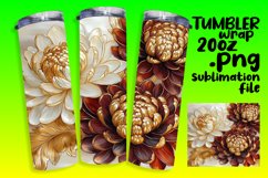 Personalized 20oz Tumbler Gift , 3D Flower Product Image 1