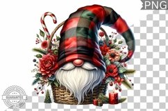 Christmas Gnome Sublimation - Clipart PNG Design Product Image 1