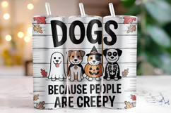 Halloween Dogs Tumbler Wrap | Sublimation | Tumblers Product Image 1