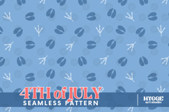 American 4th of July Hoofs and Hen Prints Seamless Pattern Product Image 1