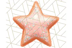 Cute Puffy Star Clipart PNG, 3D Glossy Pastel Stars Clip Art Product Image 2