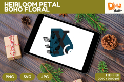 Heirloom Petal Boho Floral Monogram Product Image 1