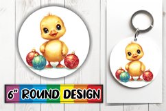 Gorgeous Circle Design Coaster Template , Xmas Product Image 1