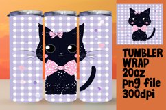 Adorable Cat Tumbler Wrap Design Product Image 1