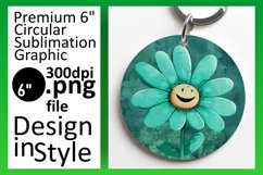 Cheerful Retro Petals: Round Designs Art PNG Product Image 1