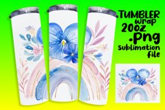 Stunning 20oz Tumbler Wrap with Rainbow Product Image 1
