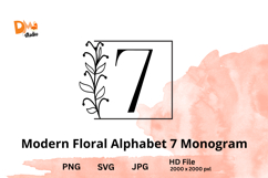 Modern Floral Alphabet Monogram Product Image 1
