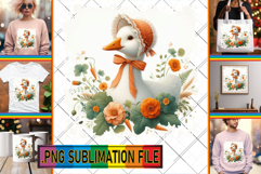 Playful TOTE BAG Sublimation Ideas, Goose Product Image 1