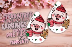 Gorgeous Teardrop Earrings Design Template , Christmas Product Image 1