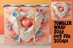 Heartfelt 3D Love Tumbler Product Image 1