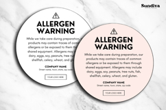 Food Allergy Warning Label Canva Template 3 Product Image 3