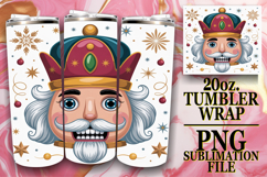 Radiant Memories 20oz tumbler wrap, Cute Christmas Product Image 1