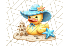 Summer Rubber Duck Clipart PNG, Cute Yellow Ducks Clip Art Product Image 2