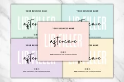 Lip Filler Aftercare Card Template - 5 Colors Product Image 3