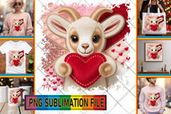 Joyful TOTE BAG Sublimation Magic, Valenines Animals Product Image 1