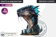 Fantasy Dragon Clipart, dragon PNG, Fantasy PNG graphics Product Image 1