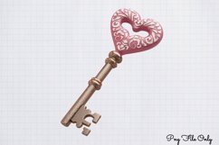 Retro Valentine Day Clipart PNG Product Image 1
