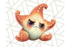 Adorable Angry Animals Clipart PNG, Cute Moody Faces Png Product Image 2
