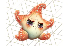 Adorable Angry Animals Clipart PNG, Cute Moody Faces Png Product Image 2