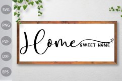 Home Sweet Home - Home Sign SVG Design Product Image 2