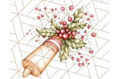 Christmas Cottagecore Kitchen Clipart PNG, Holiday Decor Product Image 2
