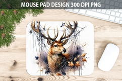 Watercolor Antelope Mouse pad Sublimation - Animal PNG Product Image 1
