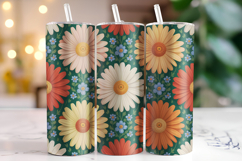 Flower Tumbler Wrap | Sublimation | Tumblers Product Image 1