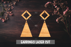 Summer Style Laser Cut Earrings SVG File Product Image 1
