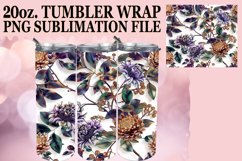 Glossy Flower Glitz Tumbler Wrap - Summer Shine Product Image 1