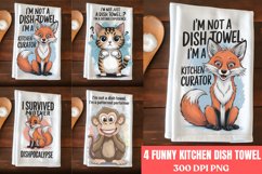 Funny Kitchen Towel Sublimation PNG Product Image 1