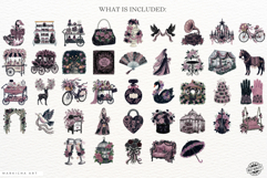Goth Wedding Night Clipart Product Image 4