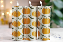 Halloween Pumpkin Tumbler Wrap | Sublimation | Tumblers Product Image 1