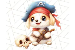 Cartoon Pirate Kids and Animals PNG Clipart for Fun Designs Product Image 2